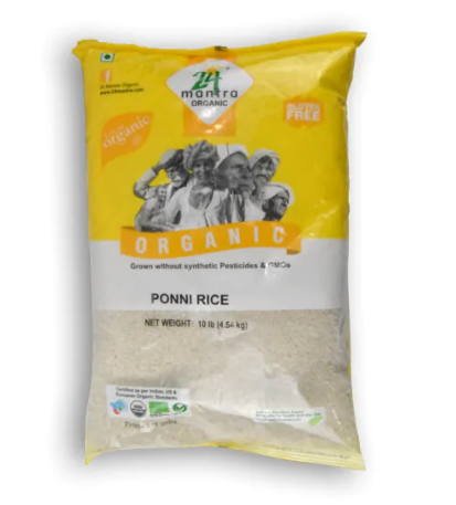 24 MANTRA ORGANIC Ponni Rice 10 LBS
